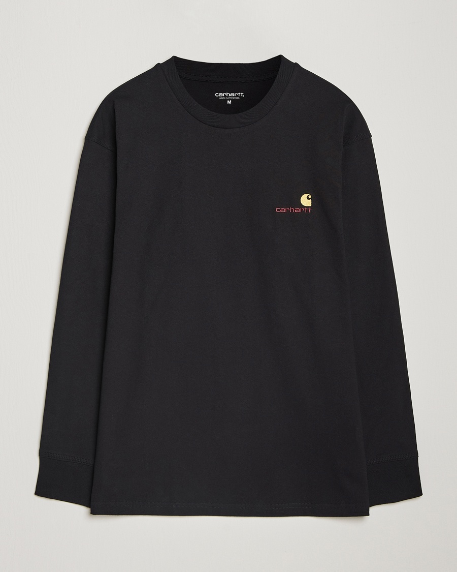 Carhartt WIP American Script Long Sleeve T-Shirt Black – Noir