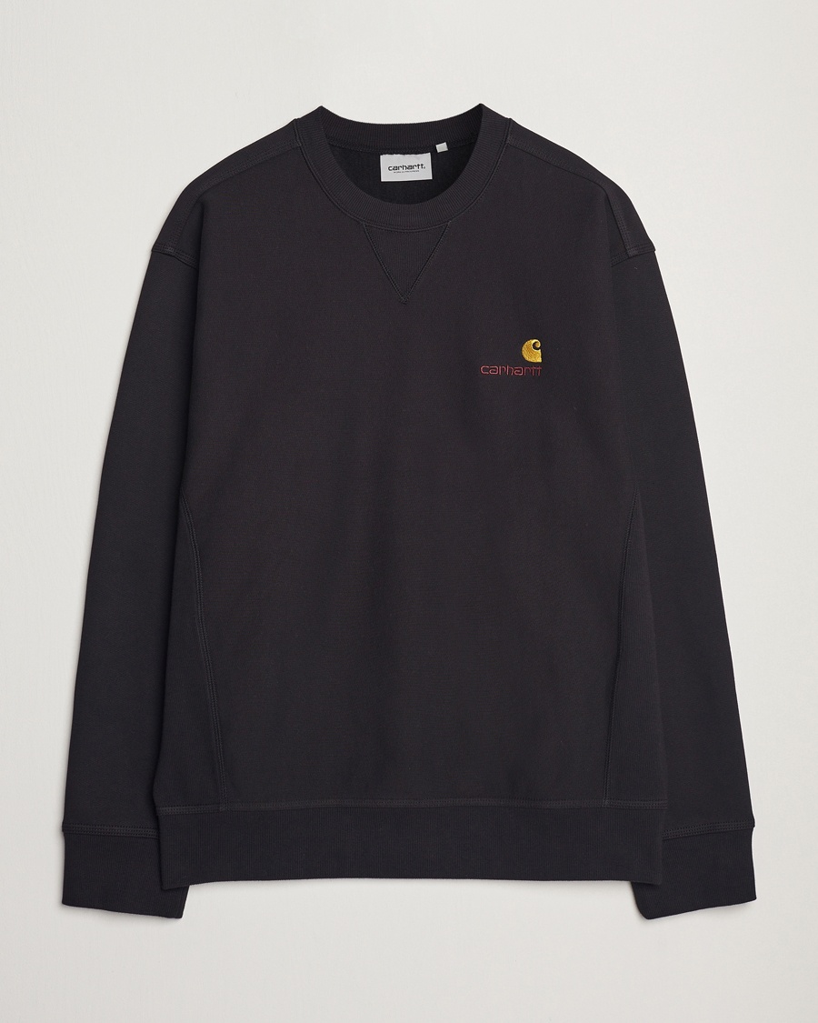 Carhartt WIP American Script Sweatshirt Black – Noir