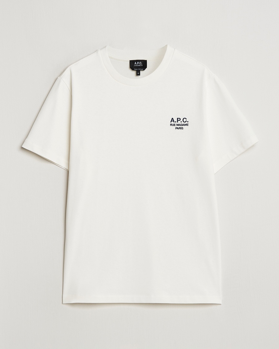 A.P.C. Rue Madame T-Shirt White/Dark Navy – Blanc