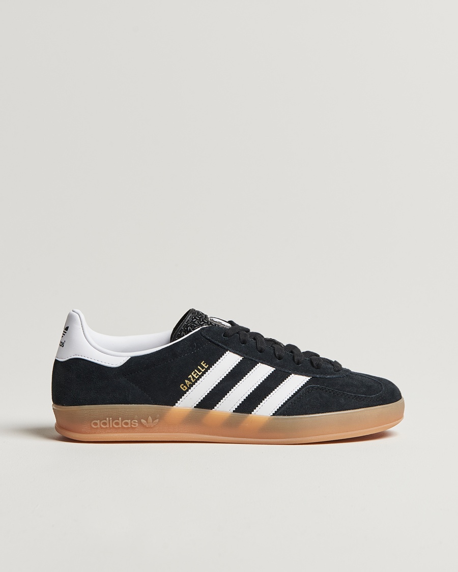 adidas Originals Gazelle Indoor Sneaker Black/White – Noir