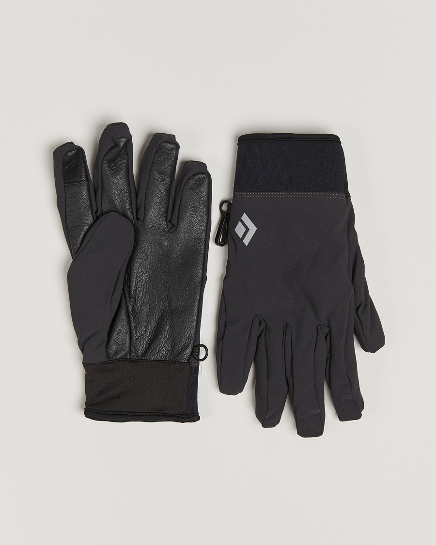 Black Diamond Midweight Softshell Gloves Smoke – Noir