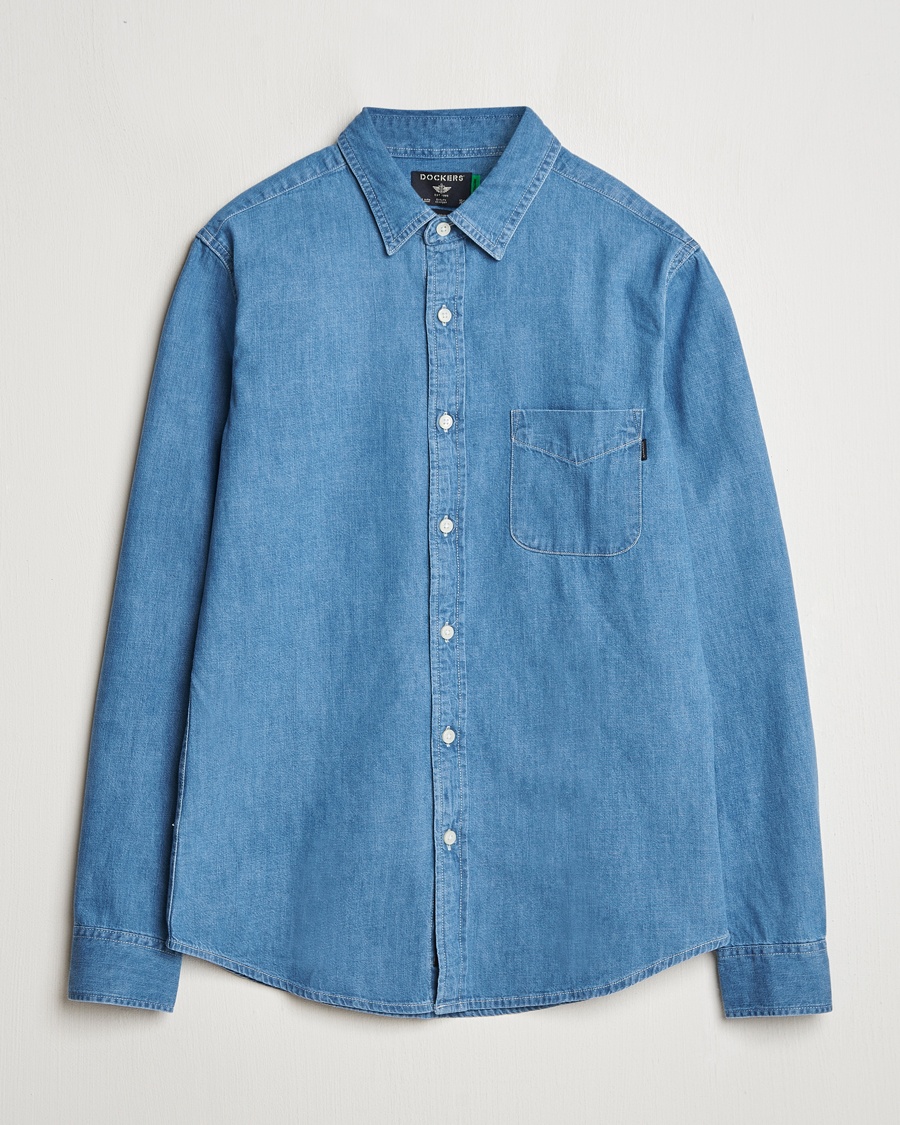 Dockers Original Slim Denim Shirt Draft – Bleu