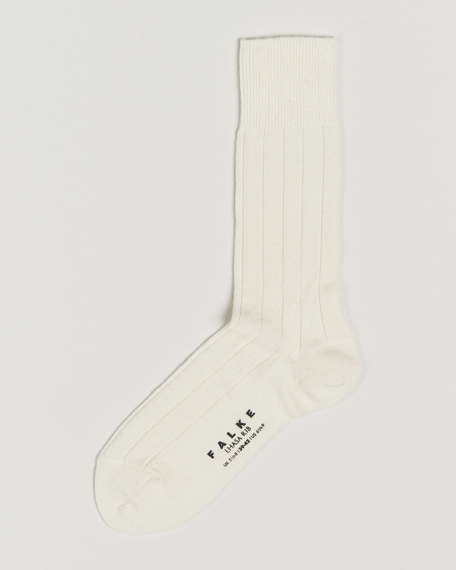 Falke Lhasa Cashmere Socks Off White – Blanc