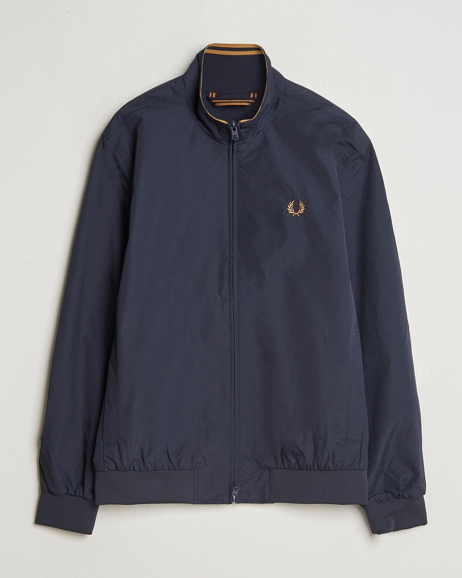Fred Perry Brentham Jacket Navy – Bleu