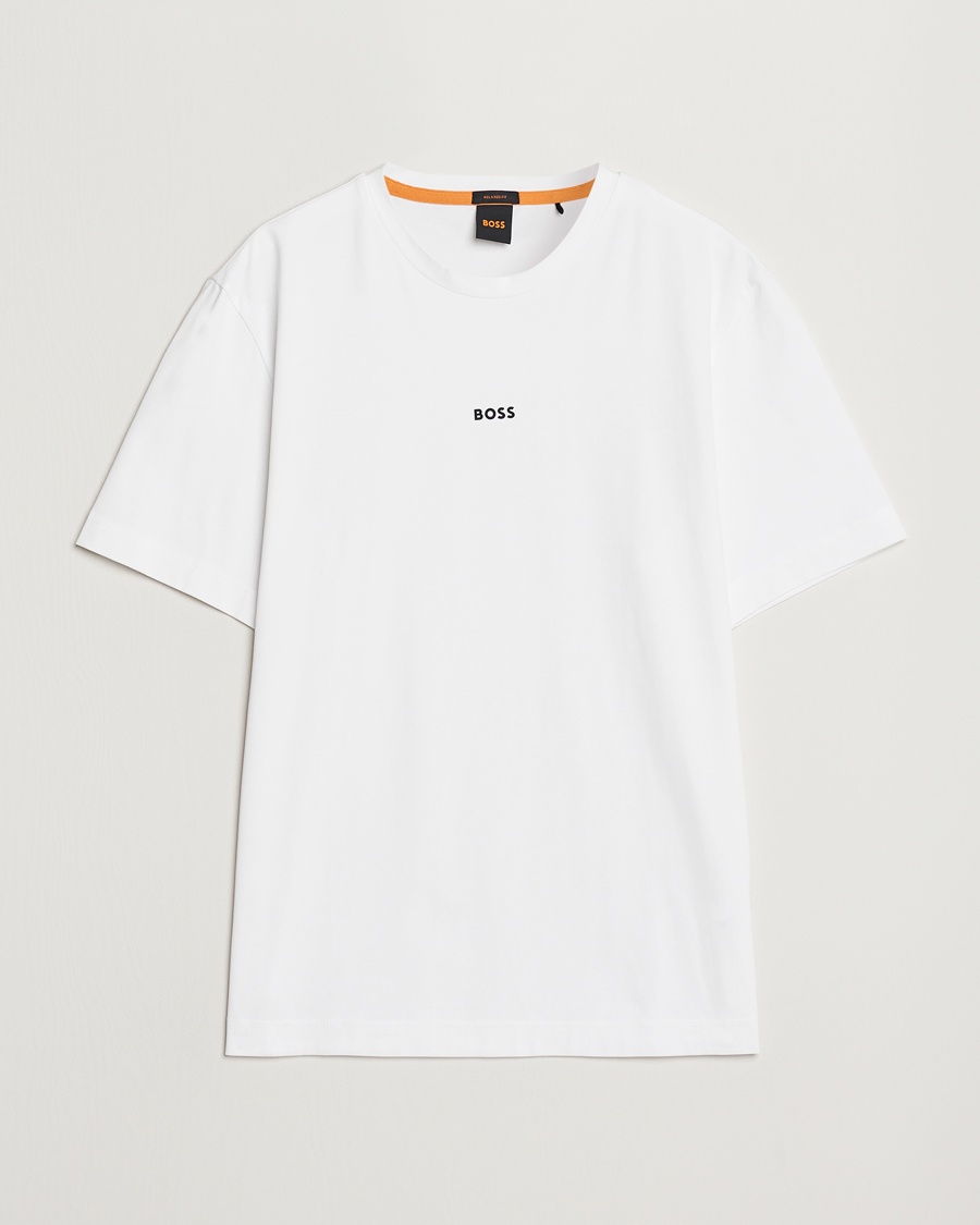 BOSS ORANGE Tchup Logo Crew Neck T-Shirt White – Blanc