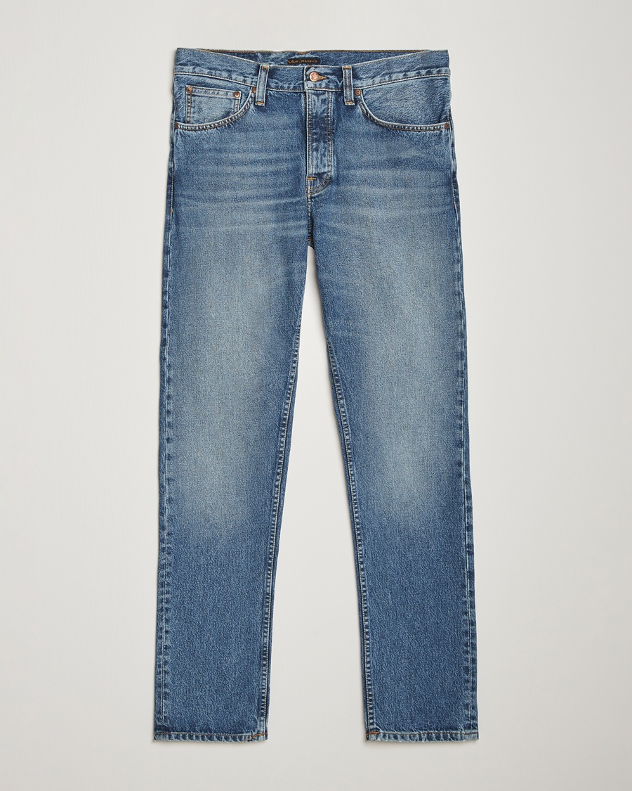 Nudie Jeans Steady Eddie II Jeans Blue Haze – Bleu