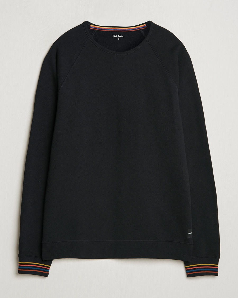 Paul Smith Artist Rib Crew Neck Sweatshirt Black – Noir