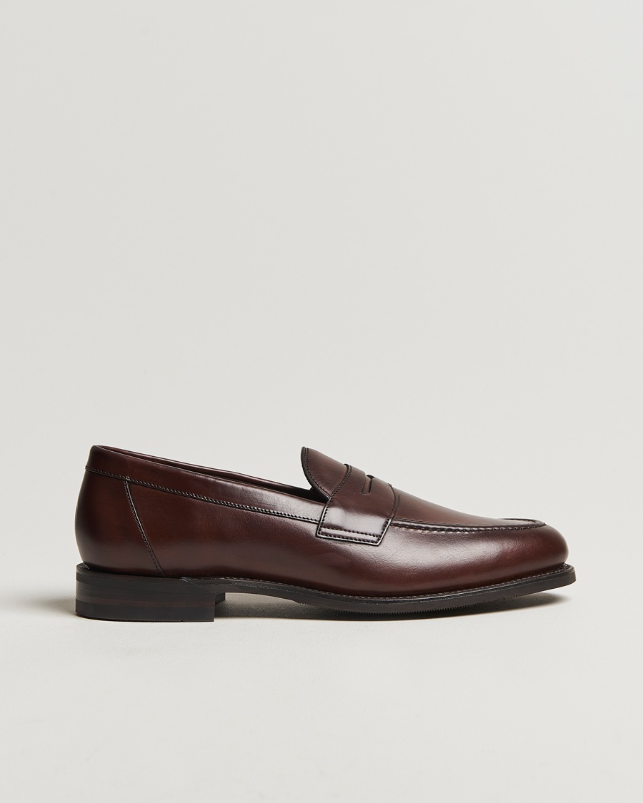Loake Shoemakers Imperial Penny Loafer Dark Brown – Marron