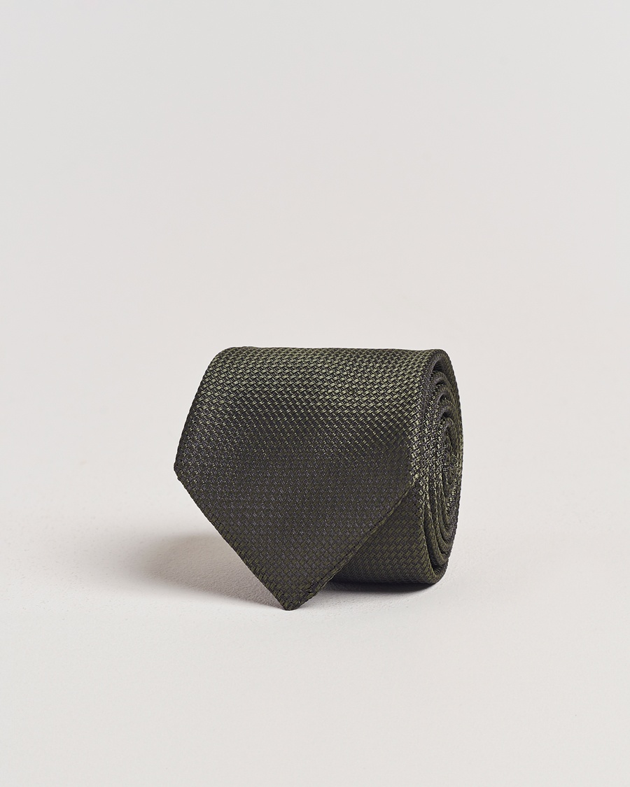 Morris Structure Tie Olive – Vert