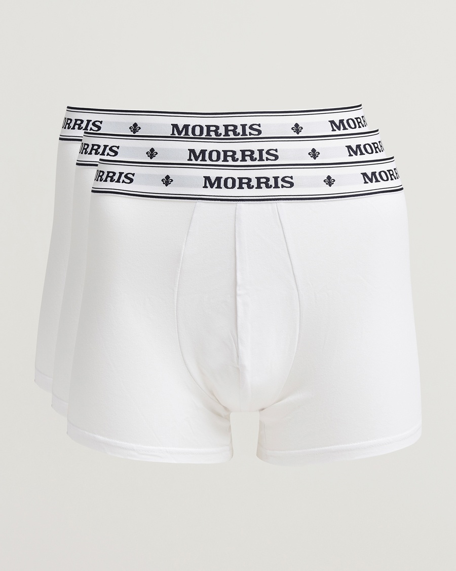 Morris Boxer Brief 3-Pack White – Blanc