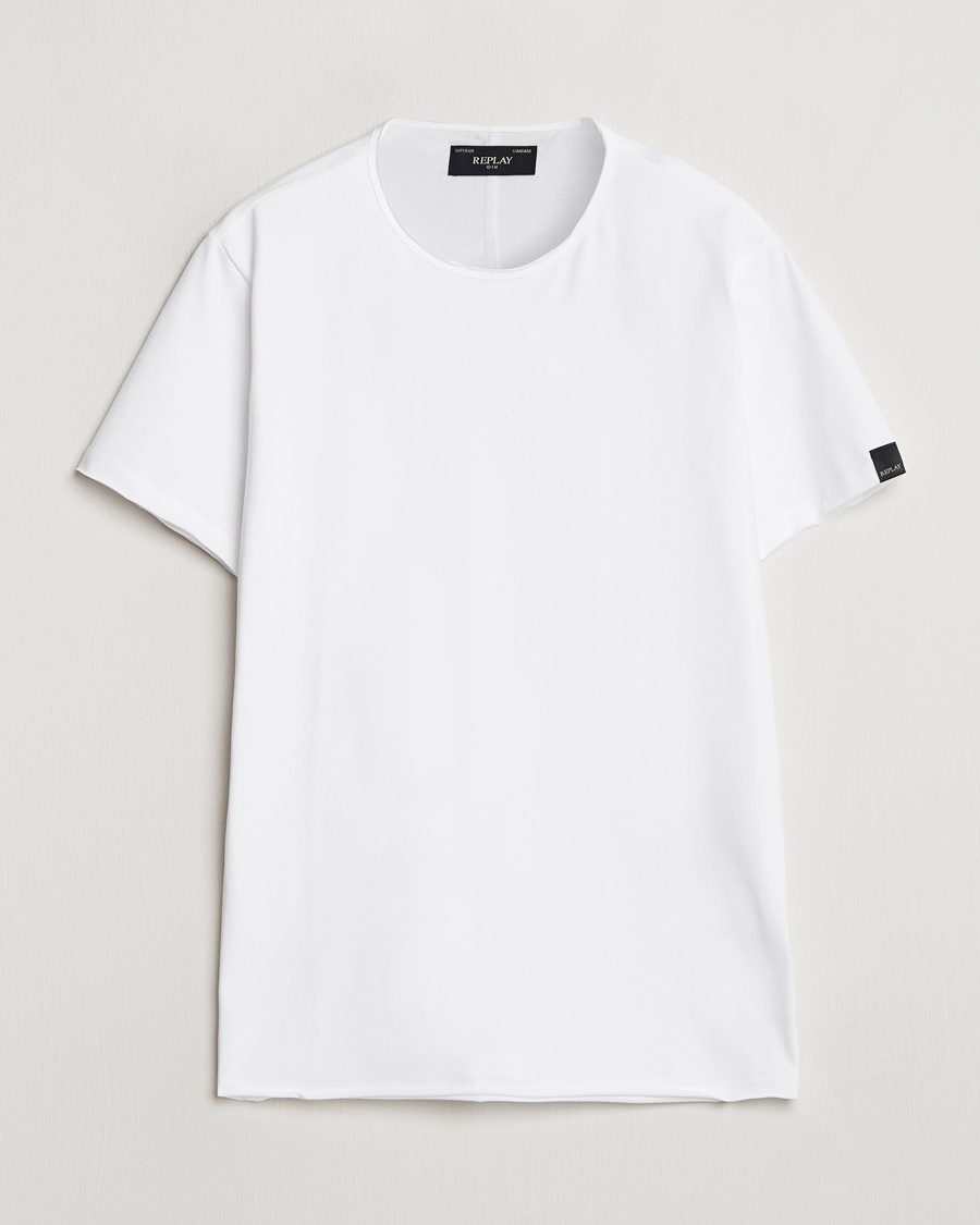 Replay Crew Neck T-Shirt White – Blanc