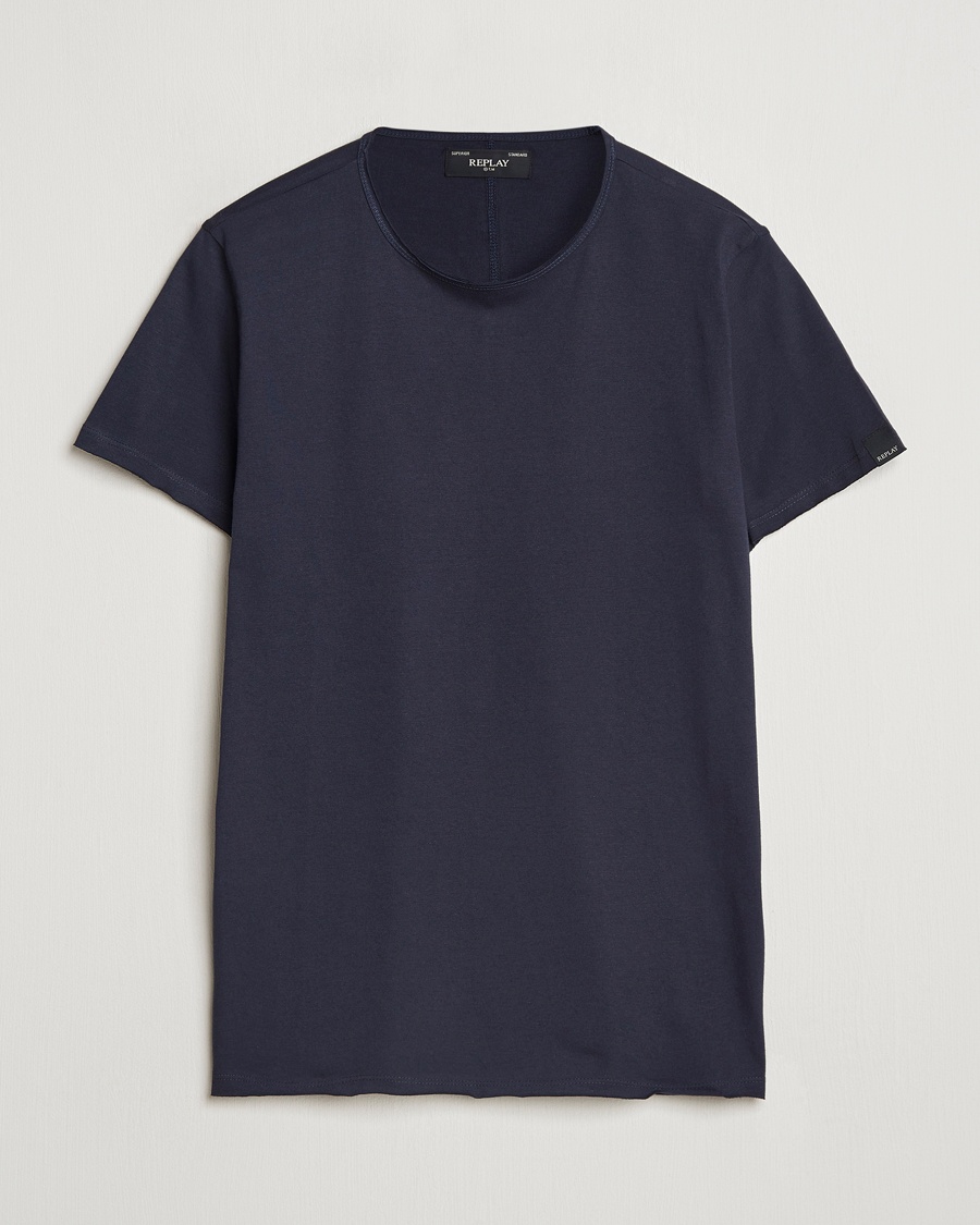 Replay Crew Neck T-Shirt Night Blue – Bleu