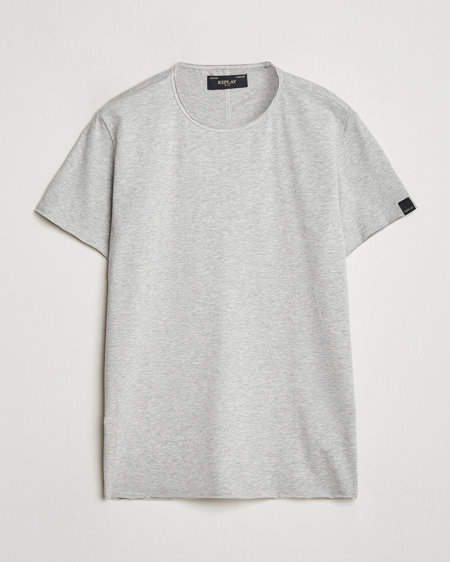 Replay Crew Neck T-Shirt Light Grey Melange – Gris