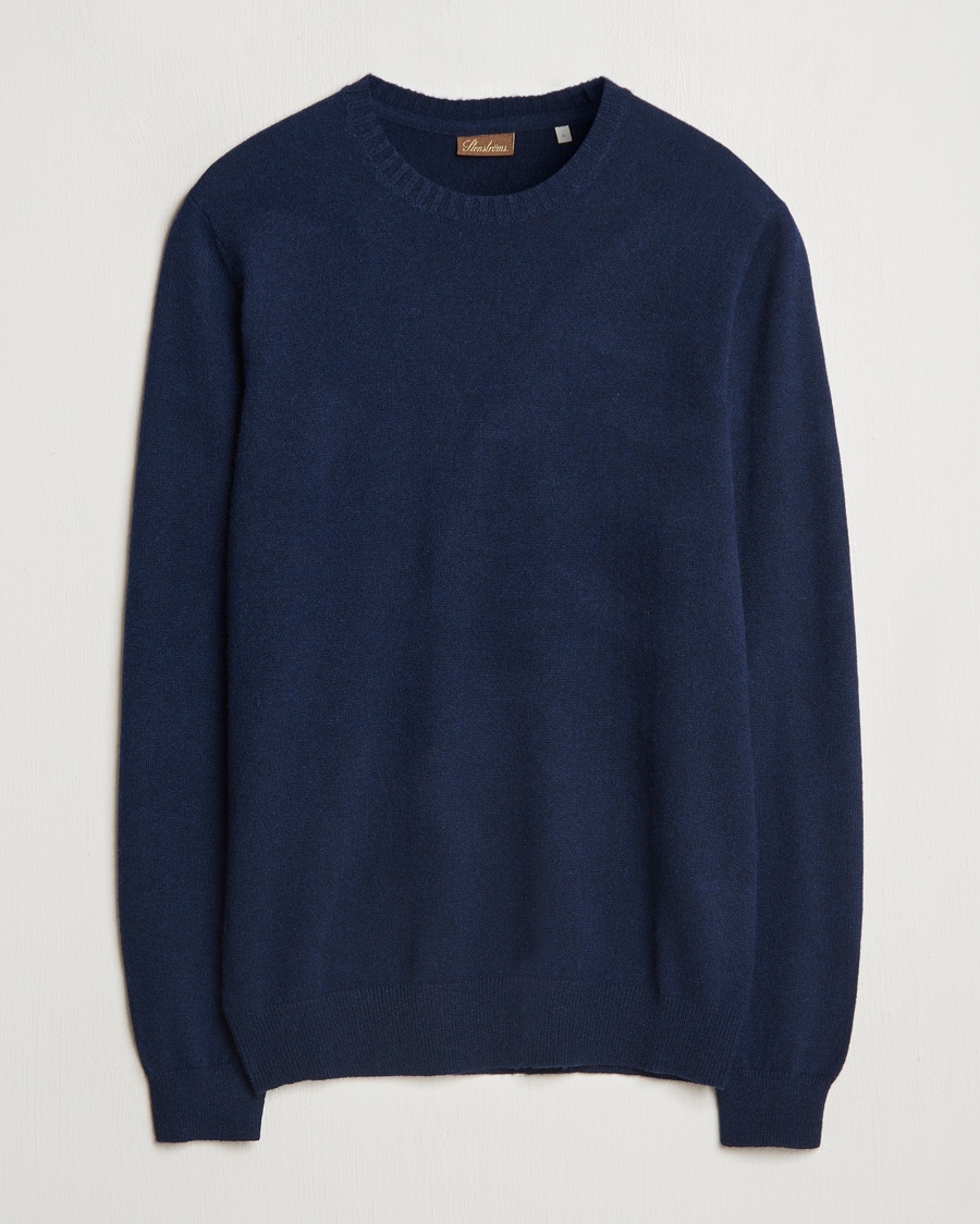 Stenströms Cashmere Crewneck Navy – Bleu