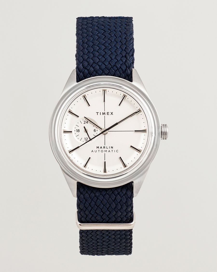 Timex Marlin Jet Automatic 38mm White Dial – Bleu