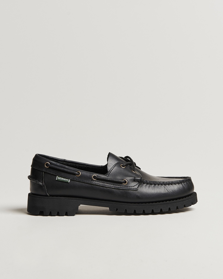 Sebago Ranger Waxy Leather Loafer Total Black – Noir