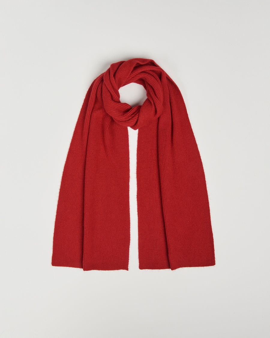 Le Bonnet Lambswool/Caregora Scarf Framboise – Rouge
