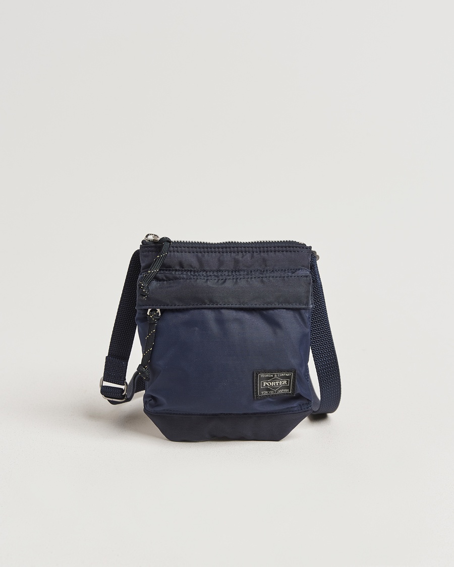 Porter-Yoshida & Co. Force Small Shoulder Pouch Navy Blue – Bleu