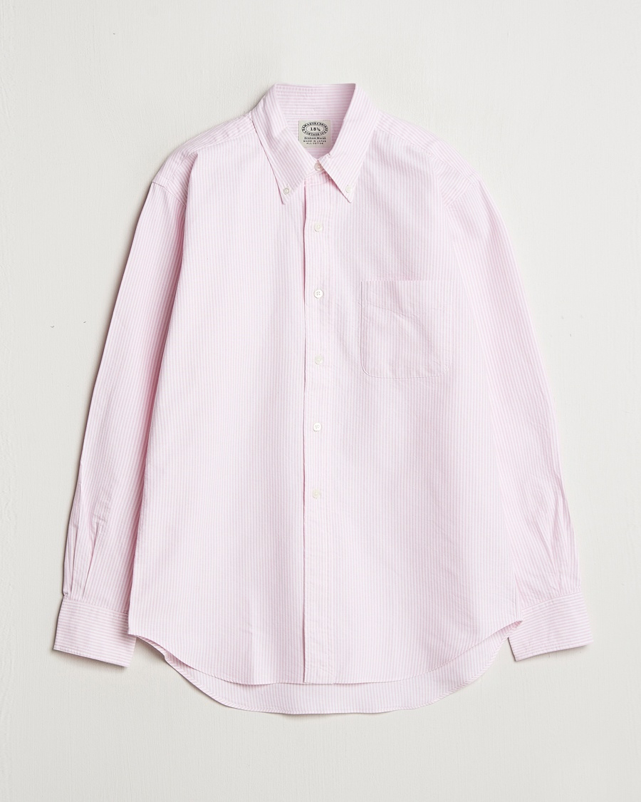 Kamakura Shirts Vintage Ivy Oxford Button Down Shirt Pink Stripe – Rose