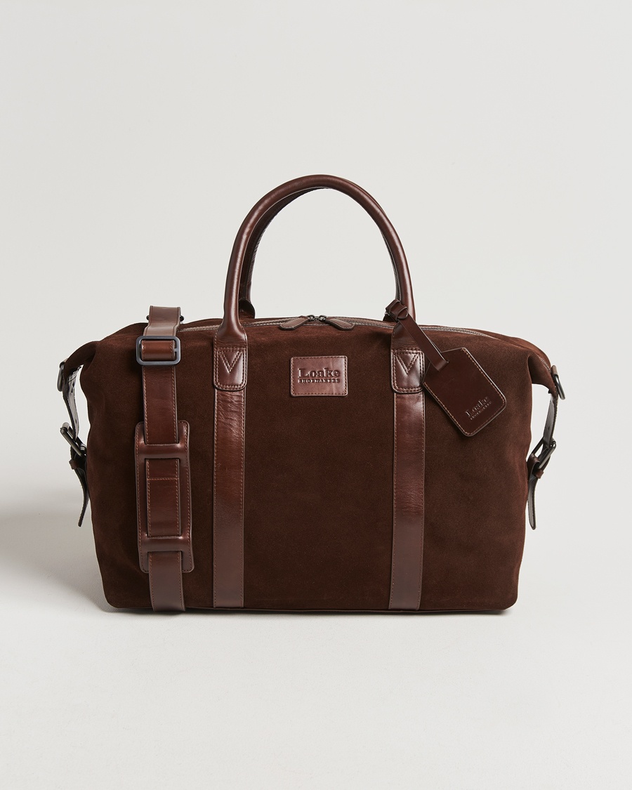 Loake Shoemakers Balmoral Suede Weekendbag Polo – Marron