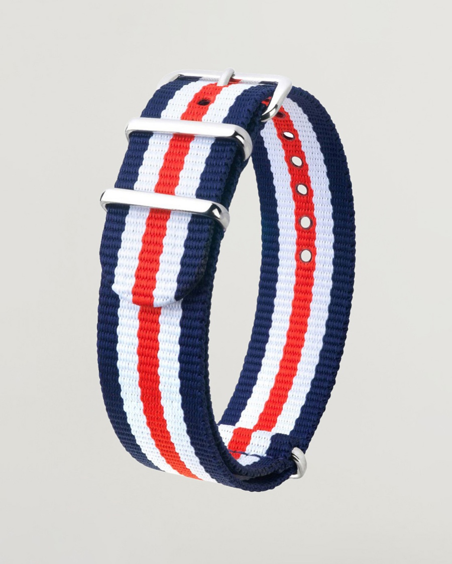 HIRSCH Rush Striped Nato Watch Strap – Multicolore