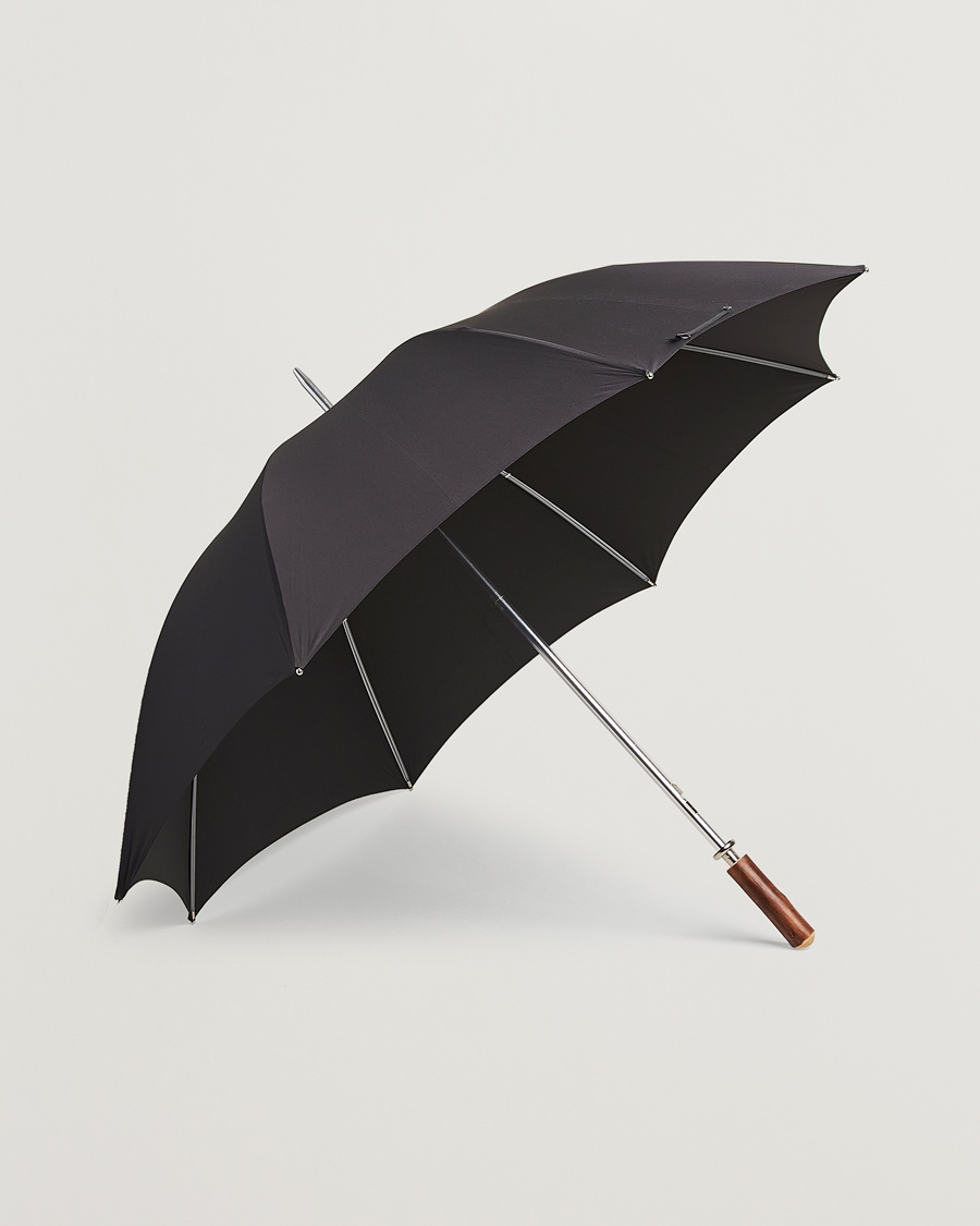 Fox Umbrellas Chestnut Straight Umbrella Black – Noir