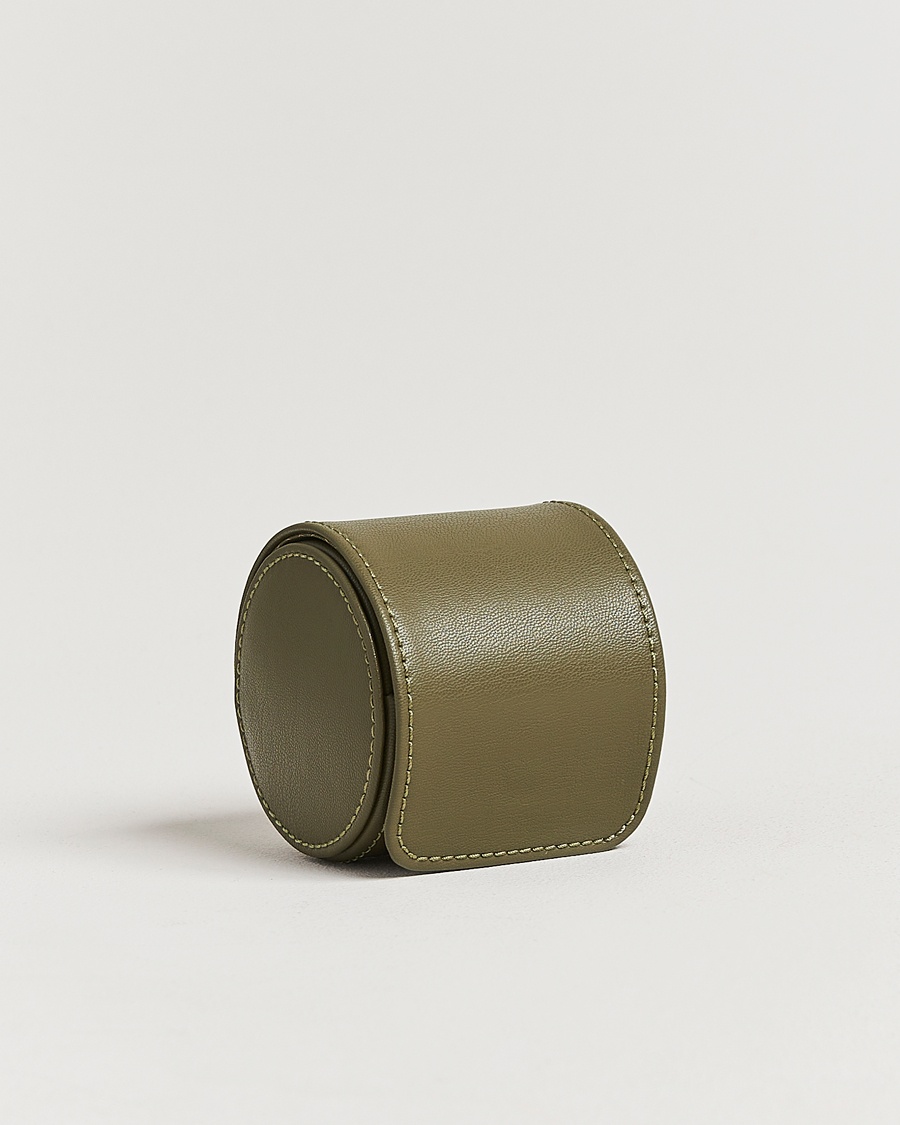 WOLF Single Watch Roll Earth Olive – Vert