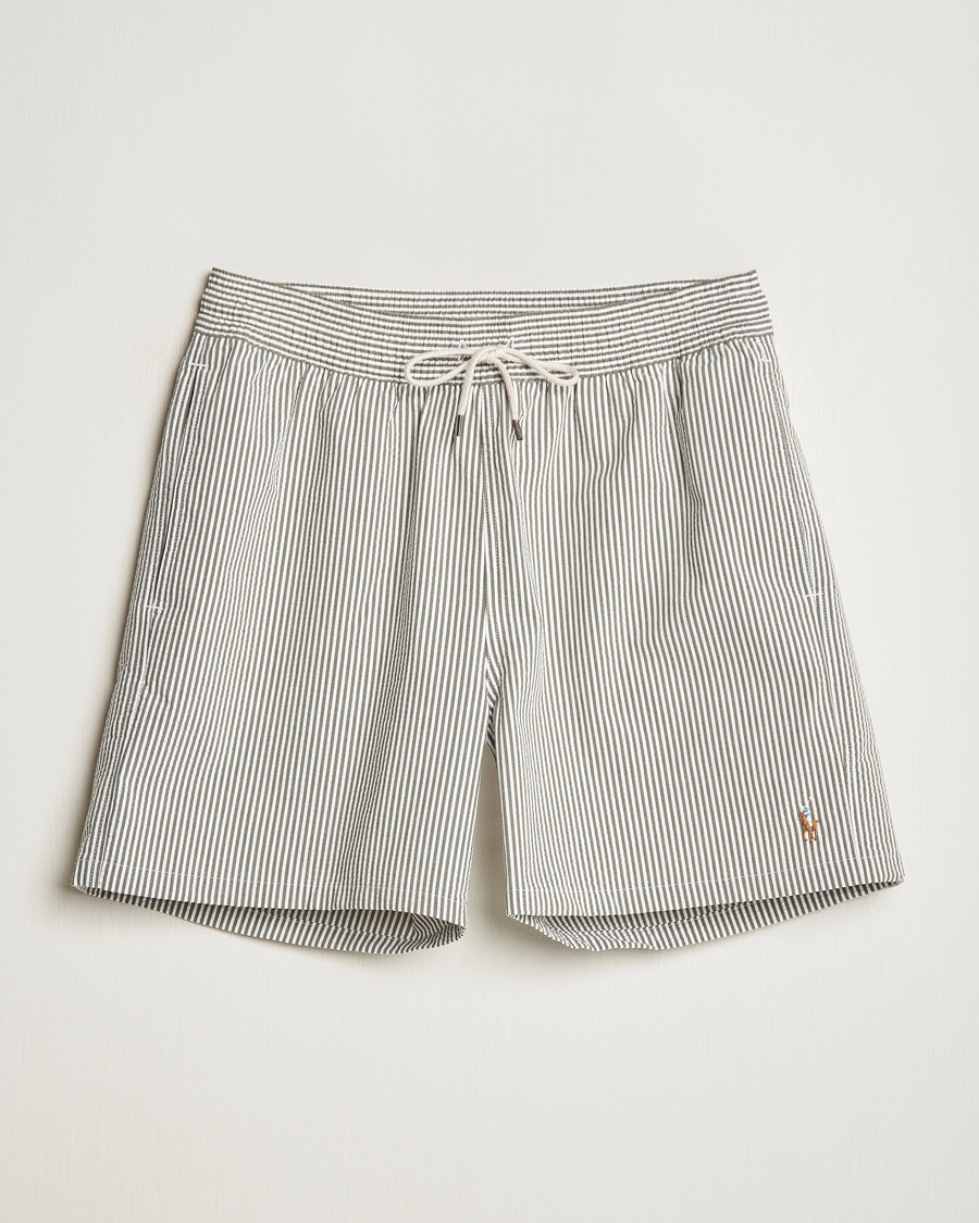 Polo Ralph Lauren Traveler Mid Trunk Seersucker Olive – Vert