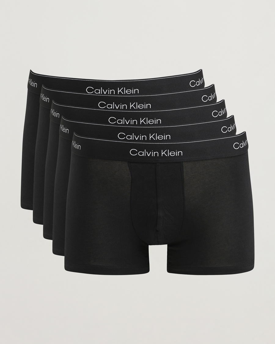 Calvin Klein 5-Pack Icon Cotton Stretch Trunk Black – Noir