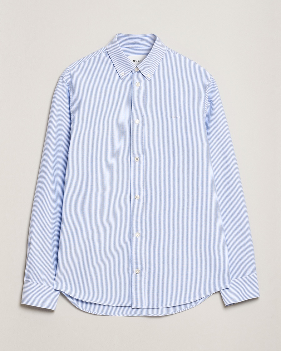 NN07 Colby Oxford Shirt Blue/White – Bleu