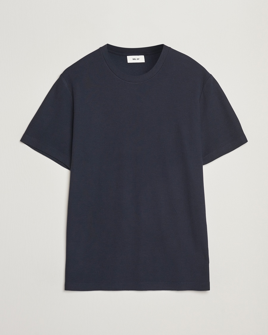 NN07 Clive Crew Neck T-Shirt Navy Blue – Bleu