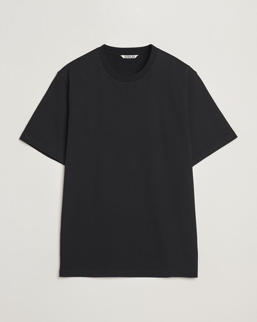 Auralee Luster Plating T-Shirt Black – Noir
