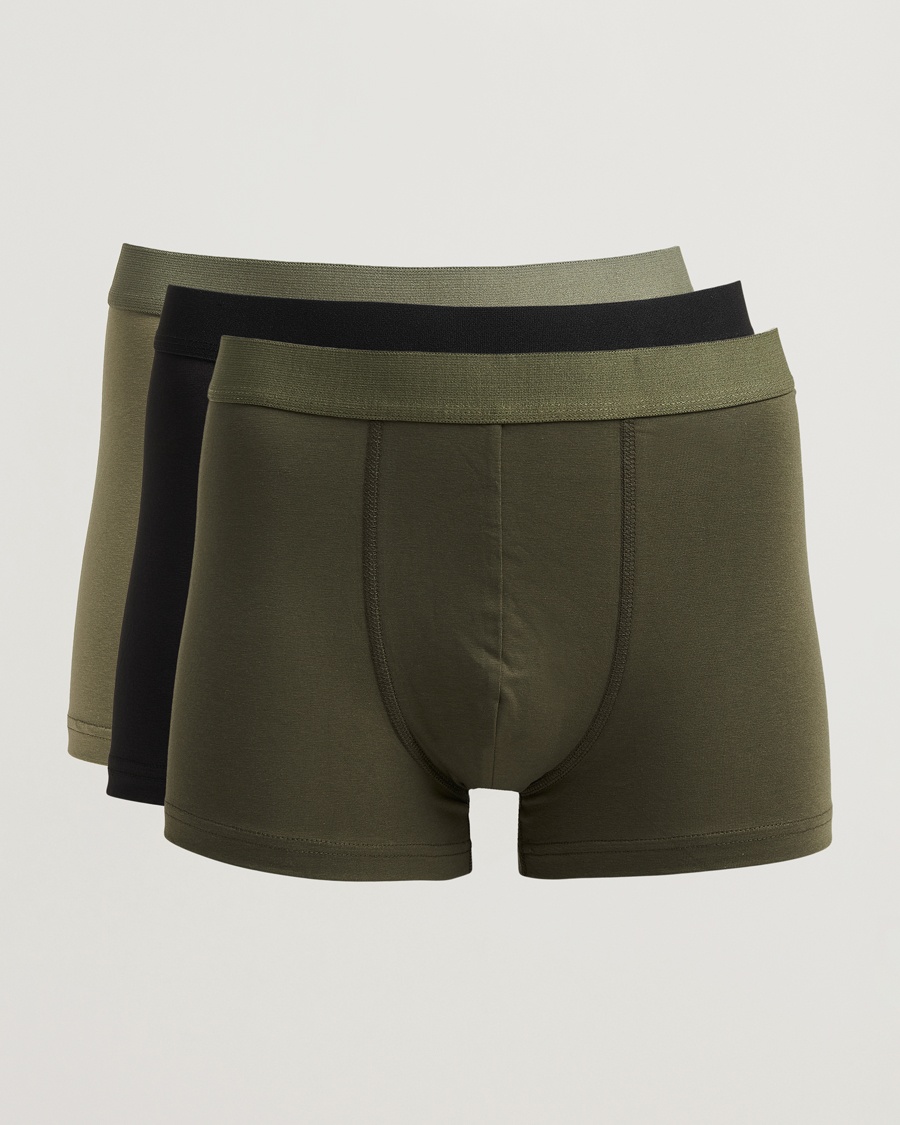 Bread & Boxers 3-Pack Boxer Brief Khaki/Green/Black – Multicolore