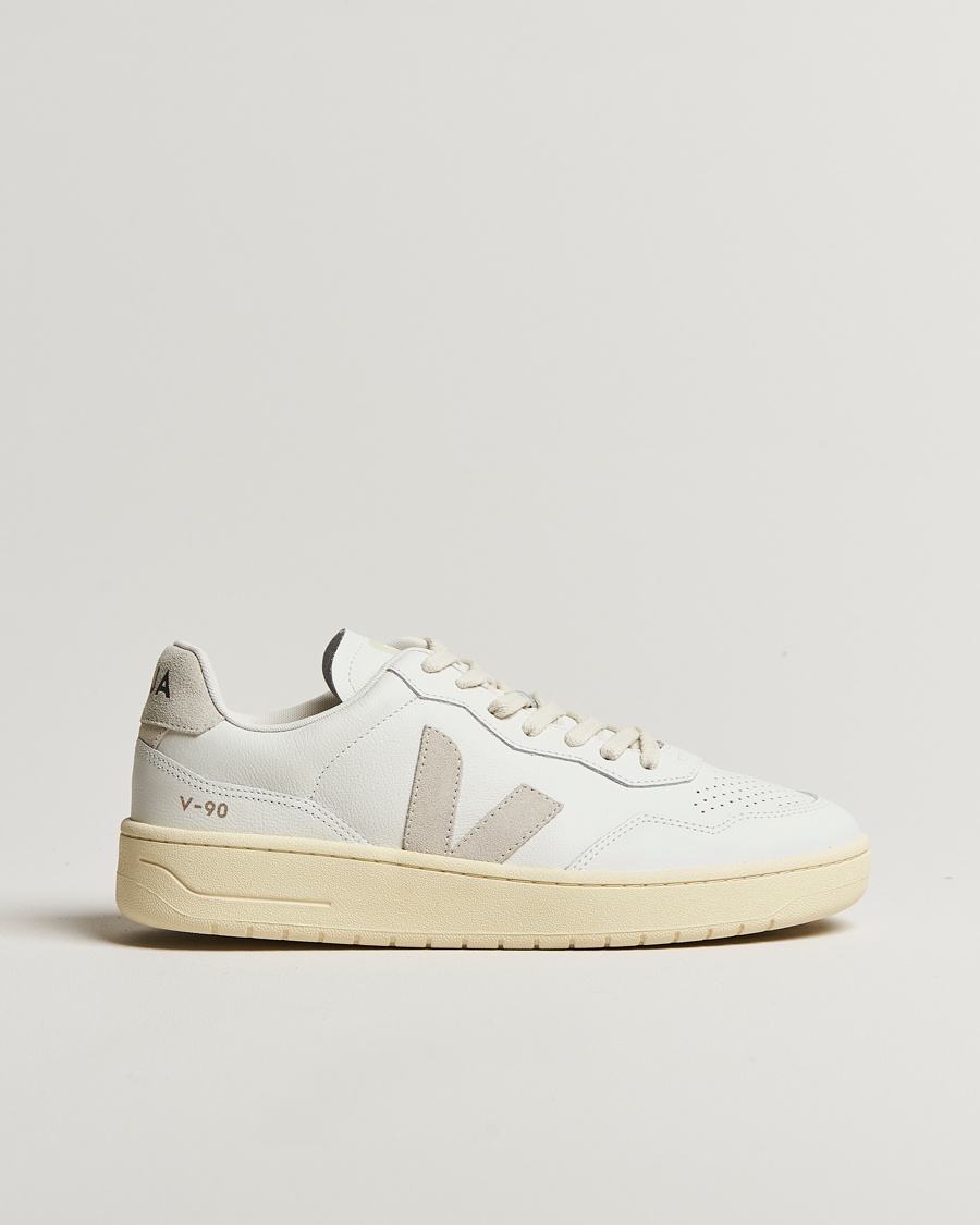 Veja V-90 Sneaker Extra White/Natural Suede – Blanc