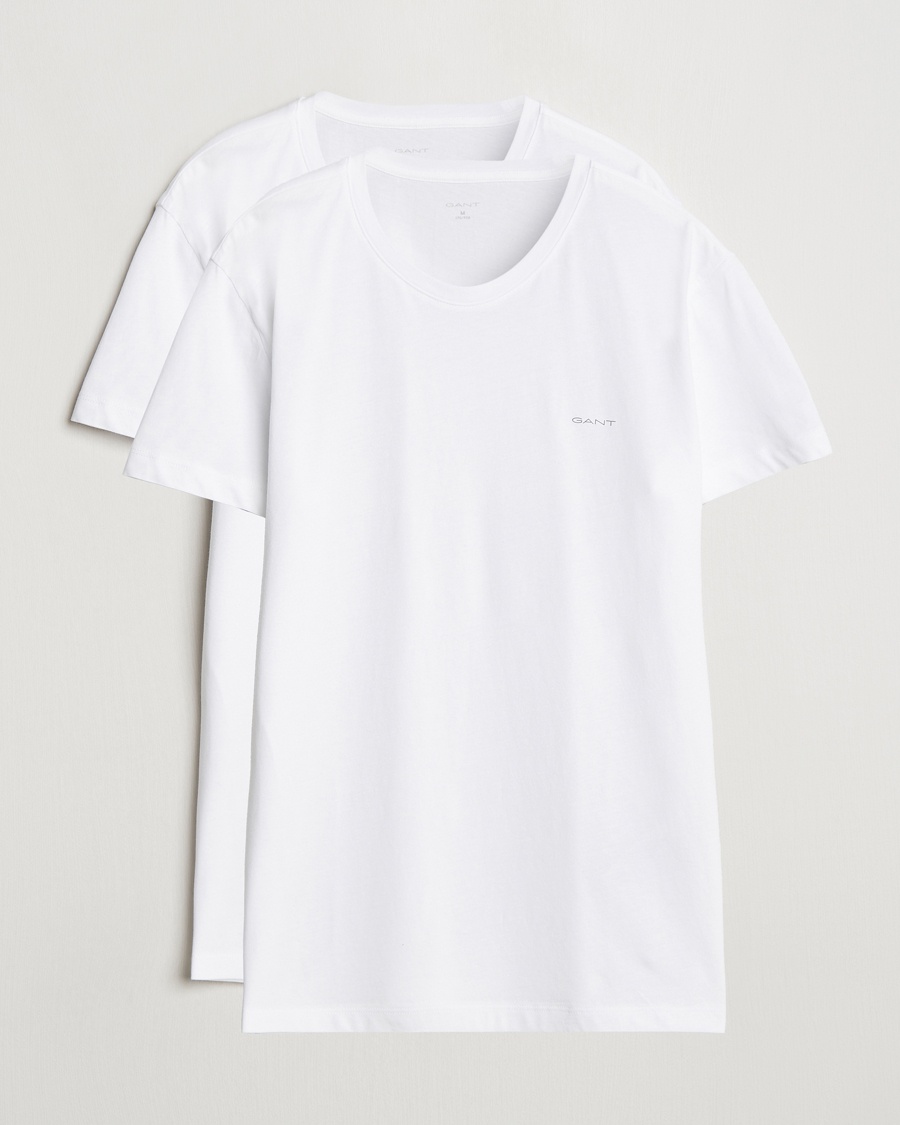 Gant 2-Pack Crew Neck T-Shirt White – Blanc