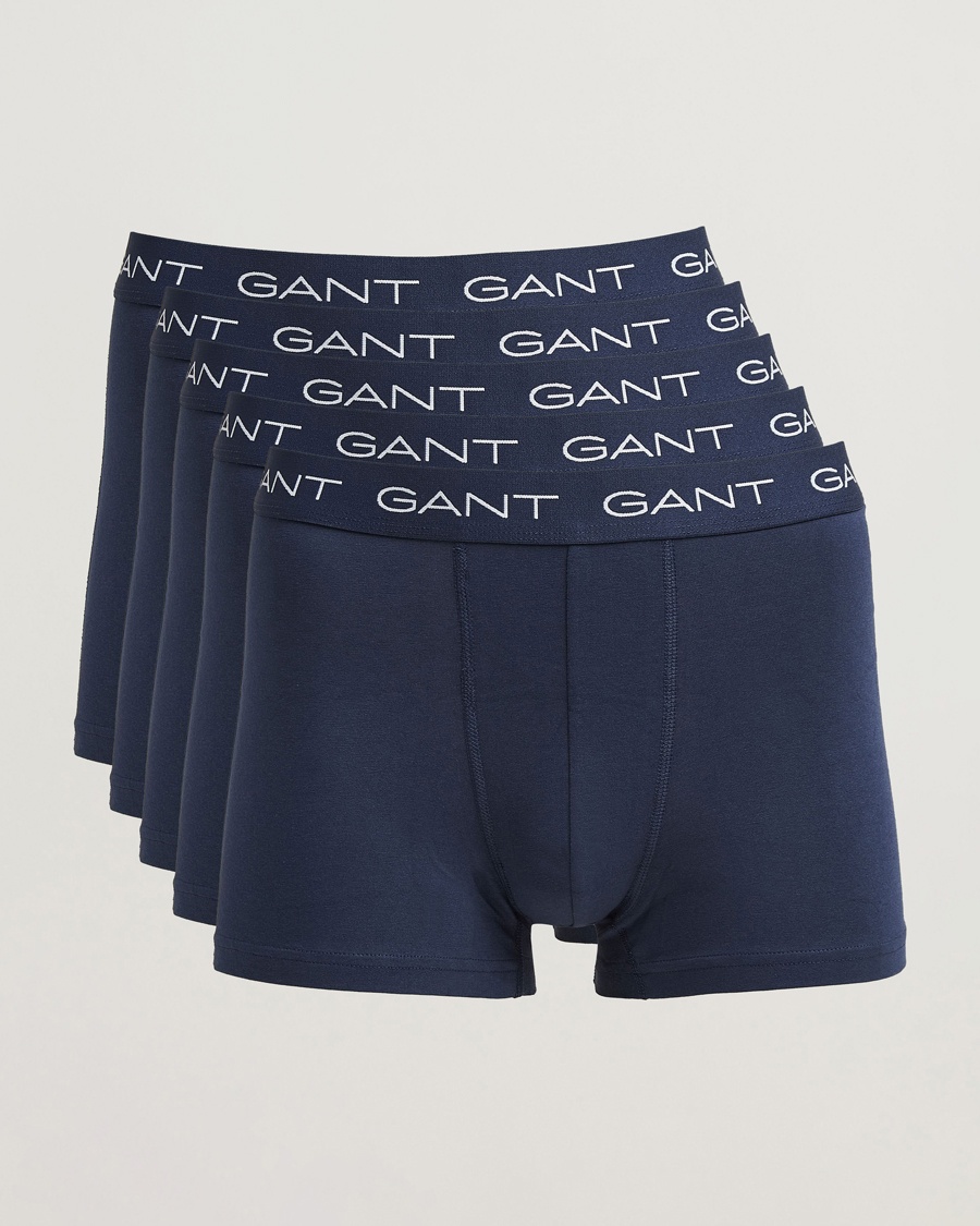 Gant 5-Pack Trunks Marine – Bleu