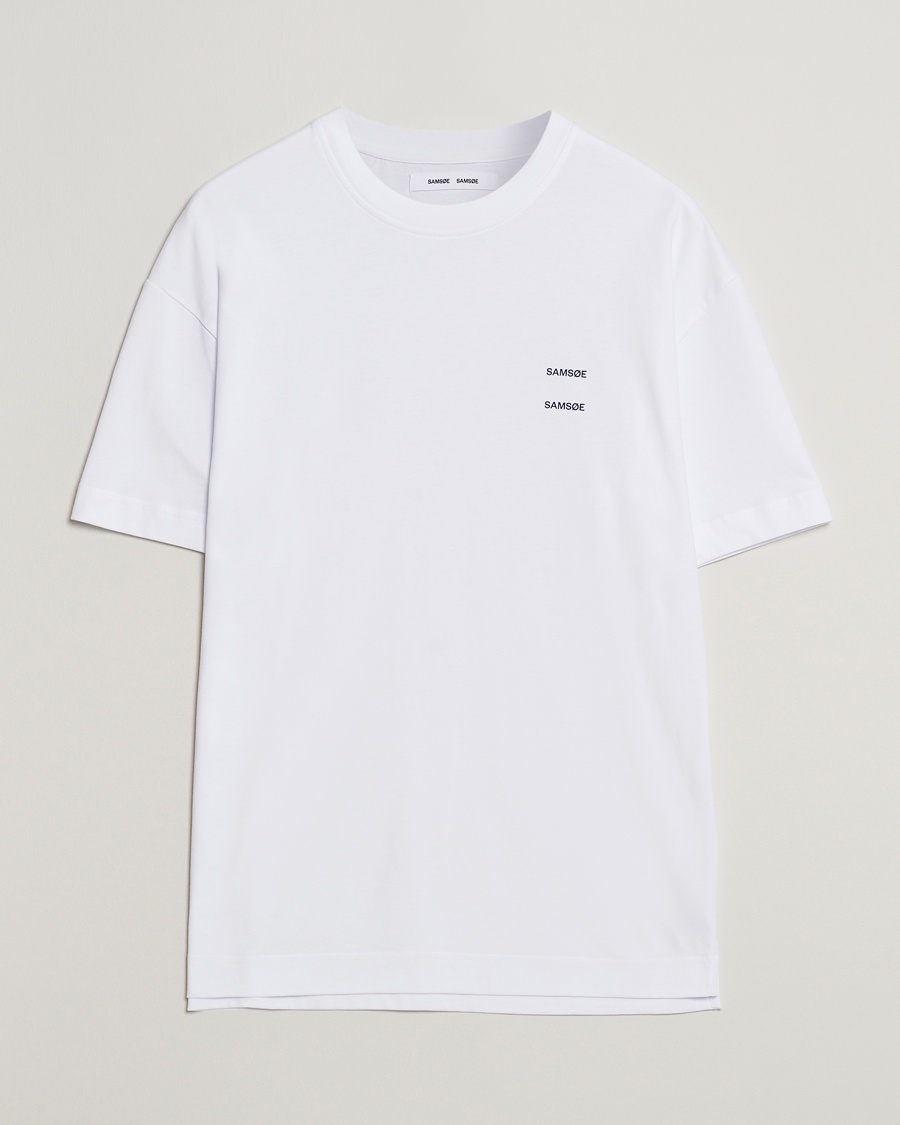 Samsøe Samsøe Joel Organic Cotton T-Shirt White – Blanc