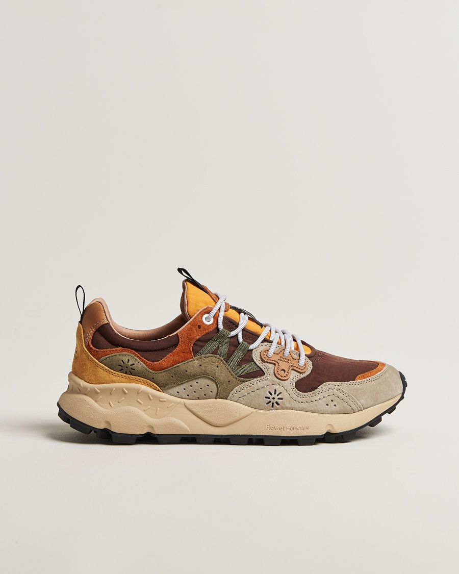 Flower Mountain Yamano 3 Suede/Nylon Sneaker Olive – Vert