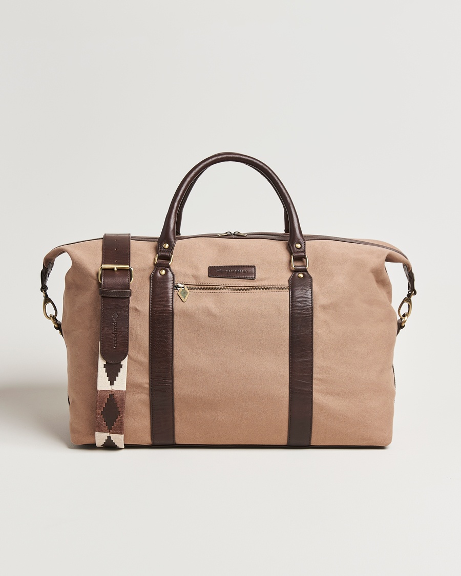 Pampeano Cabballero Large Canvas Weekend Bag Khaki – Marron