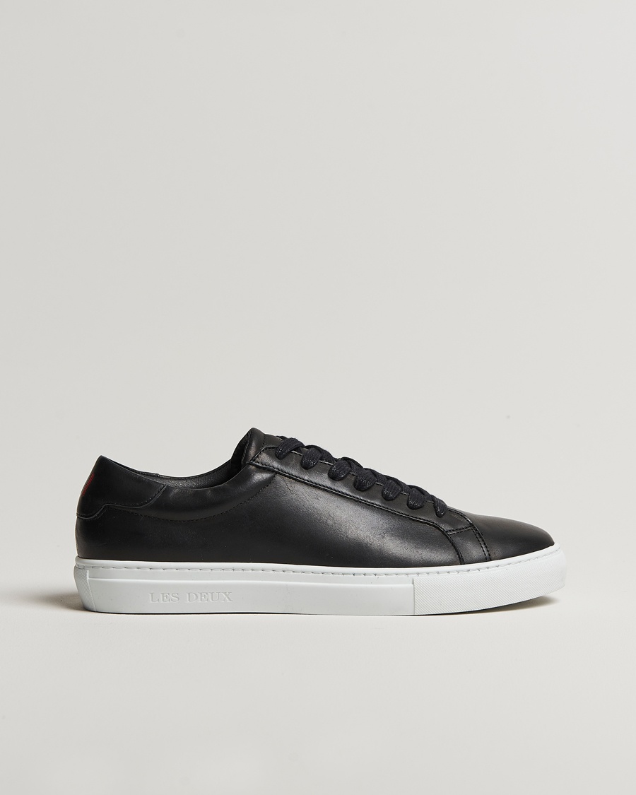 LES DEUX Theodor Leather Sneakers Black – Noir