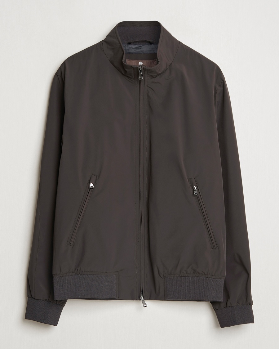 Oscar Jacobson Bomber Nylon Jacket Brown – Marron