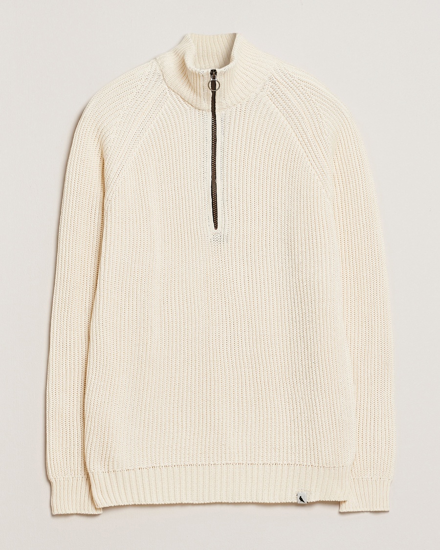 Peregrine Felix Quarter Zip Jumper White – Blanc
