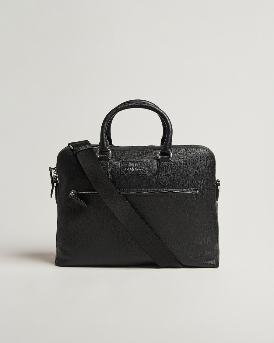 Polo Ralph Lauren Polo Ralph LaurenPebble Leather BriefcaseBlack – Noir