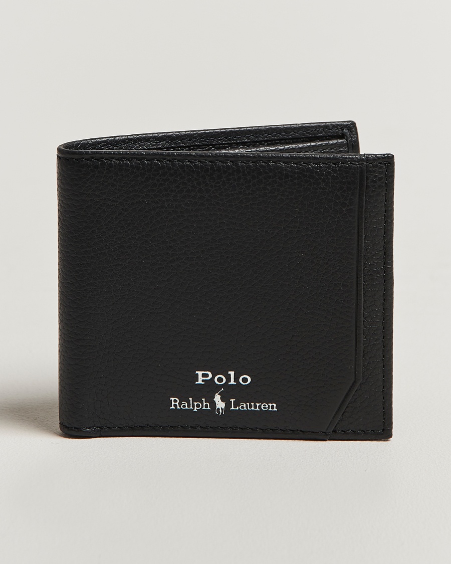 Polo Ralph Lauren Polo Ralph LaurenPebble Leather Billfold WalletBlack – Noir