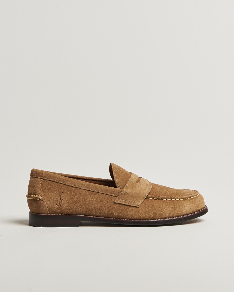 Polo Ralph Lauren Alston Suede Penny Loafer Desert Tan – Beige