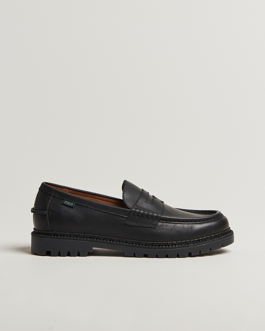 Polo Ralph Lauren Jett Penny Loafers Black Calf – Noir