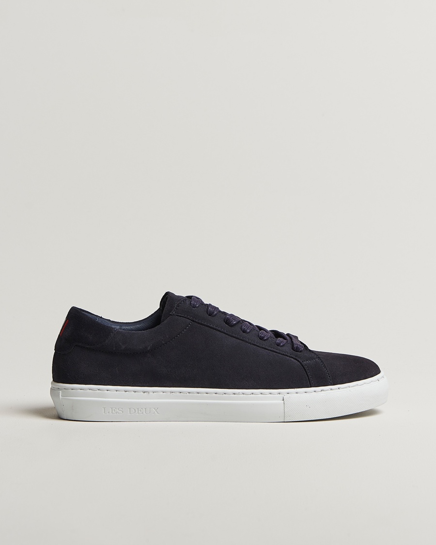 LES DEUX Theodor Suede Sneakers Navy – Bleu