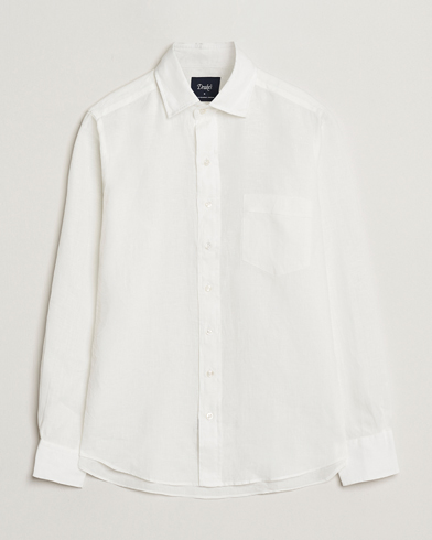 Drake's Linen Summer Shirt Ecru – Blanc