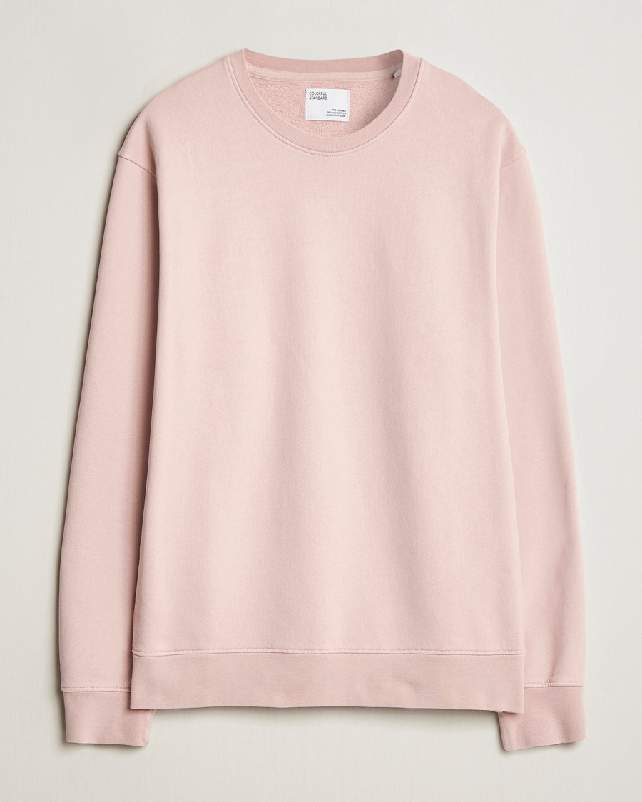 Colorful Standard Classic Organic Crew Neck Sweat Faded Pink – Rose