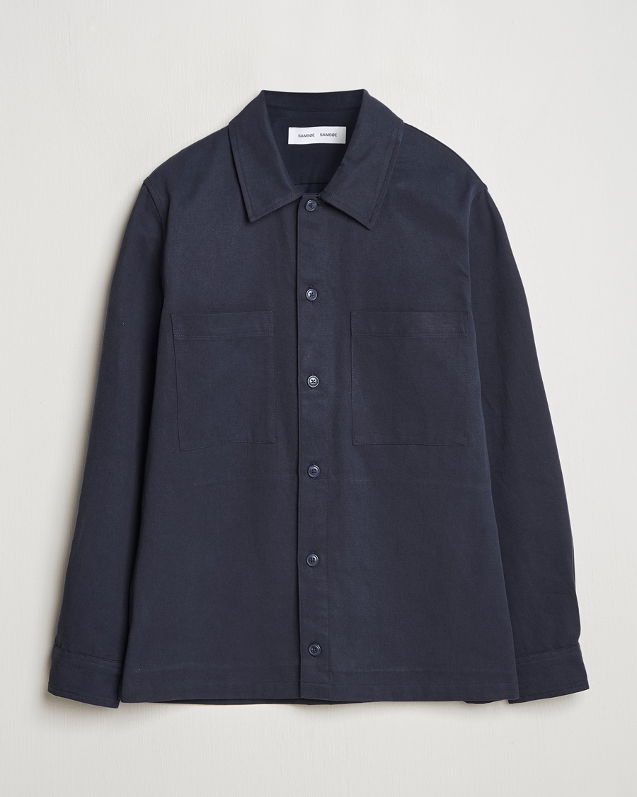 Samsøe Samsøe Sataka Overshirt Salute Blue – Bleu